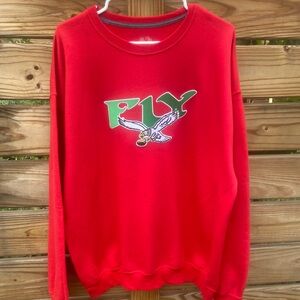 Custom Philadelphia Eagles Fly Crewneck Sweatshirt